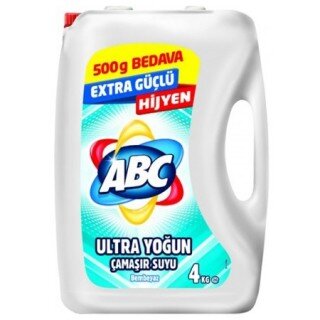 ABC Ultra Yoğun Çamaşır Suyu Bembeyaz 4 kg Deterjan kullananlar yorumlar